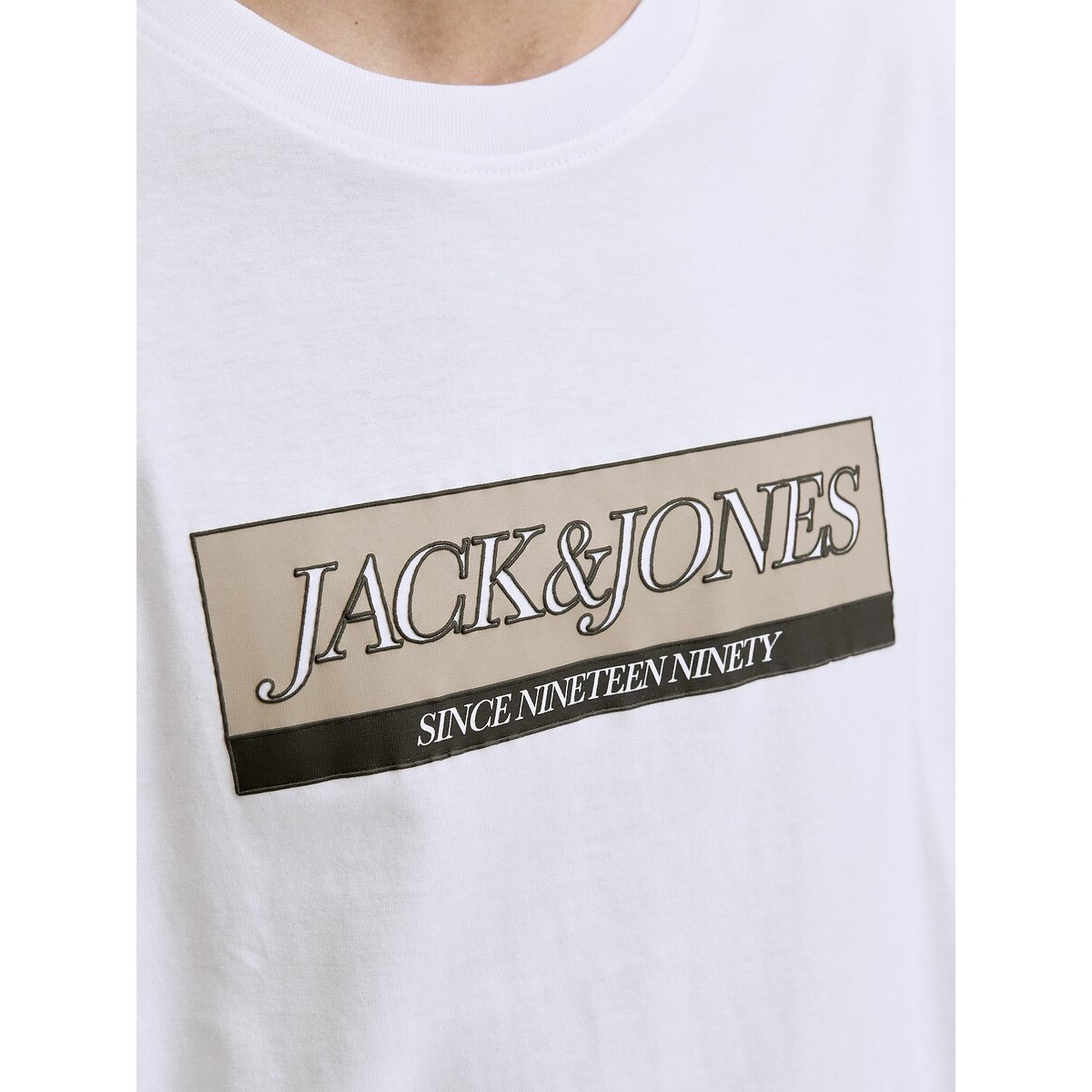 T-Shirt Jorinwood weiss, JACK & JONES