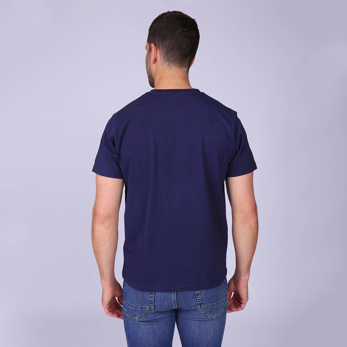 T-shirt imprimé chien bleu marine, MISE AU GREEN