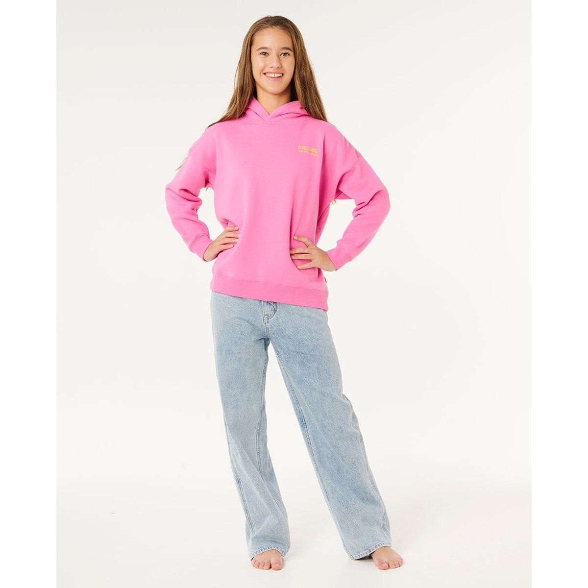 Sweat à capuche HERITAGE super rose, RIP CURL