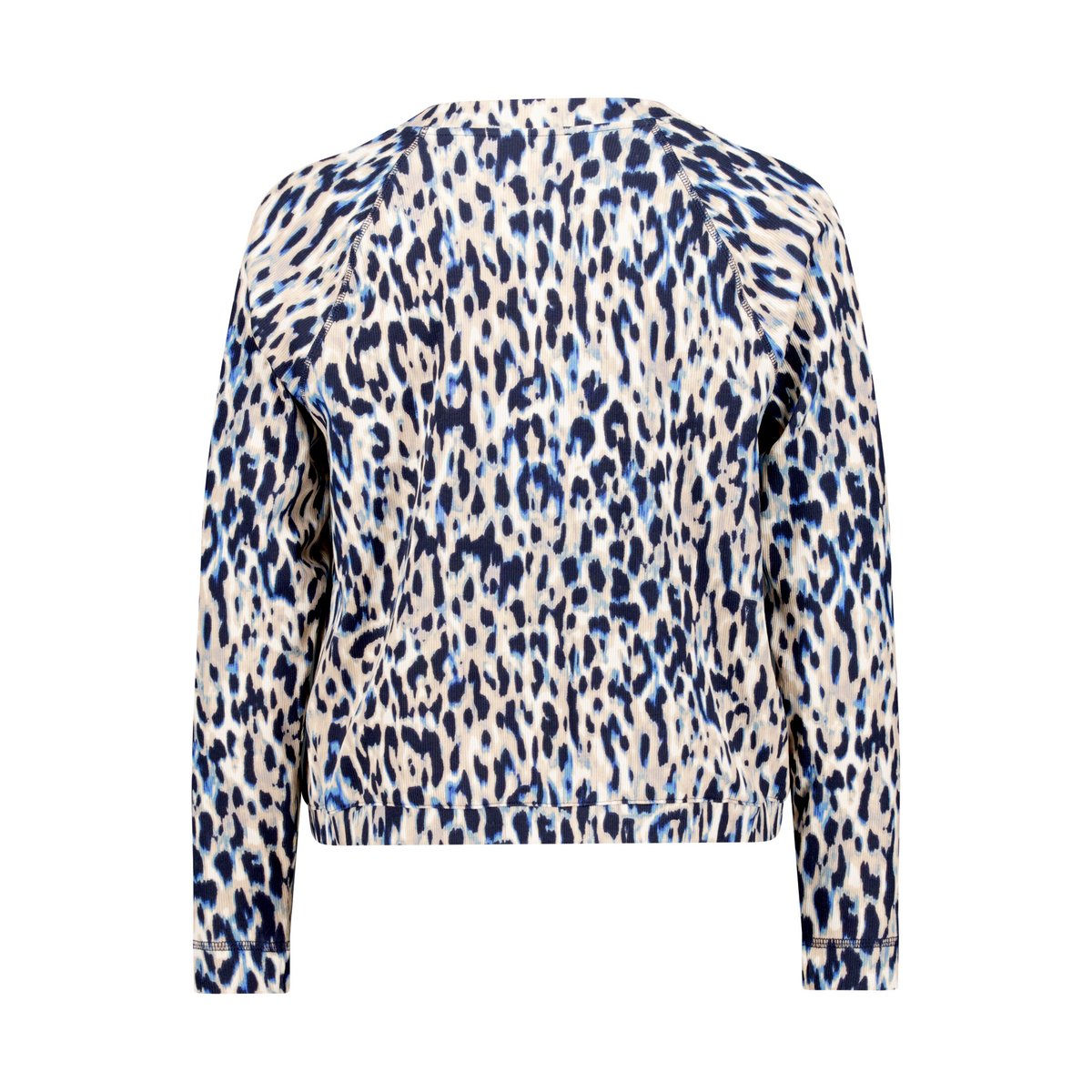 Cardigan façon t-shirt de texture côtelée dark blue/beige, BETTY BARCLAY