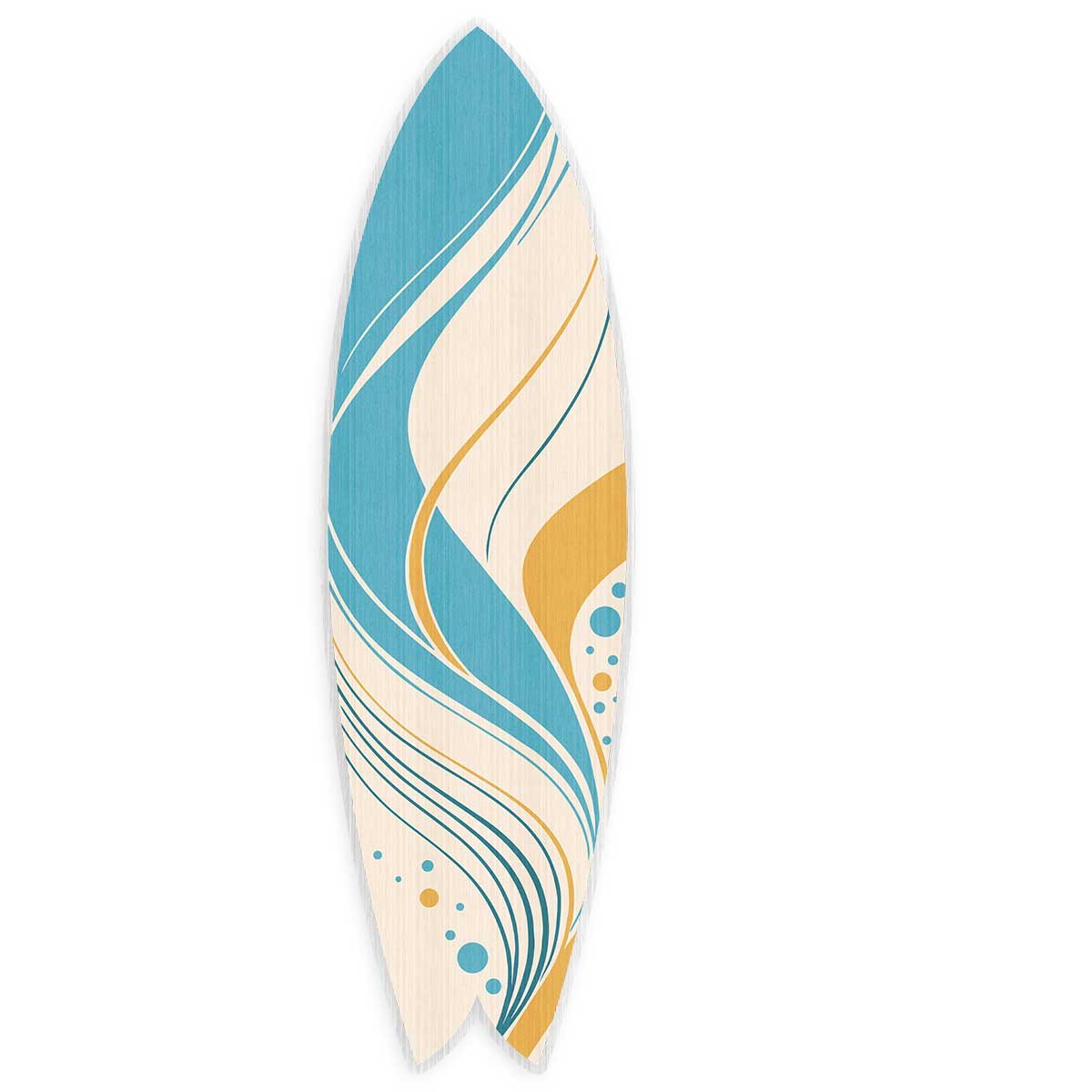 Planche de surf décorative Pastel waves tableau alu dibond, HEXOA