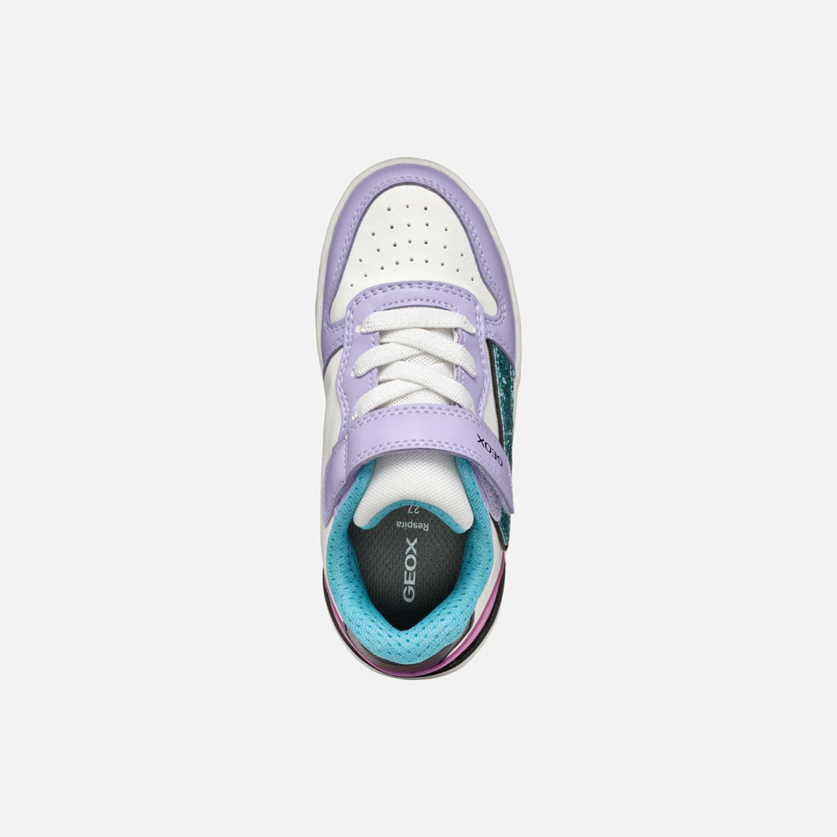 Baskets respirantes Washiba lilas/turquoise, GEOX