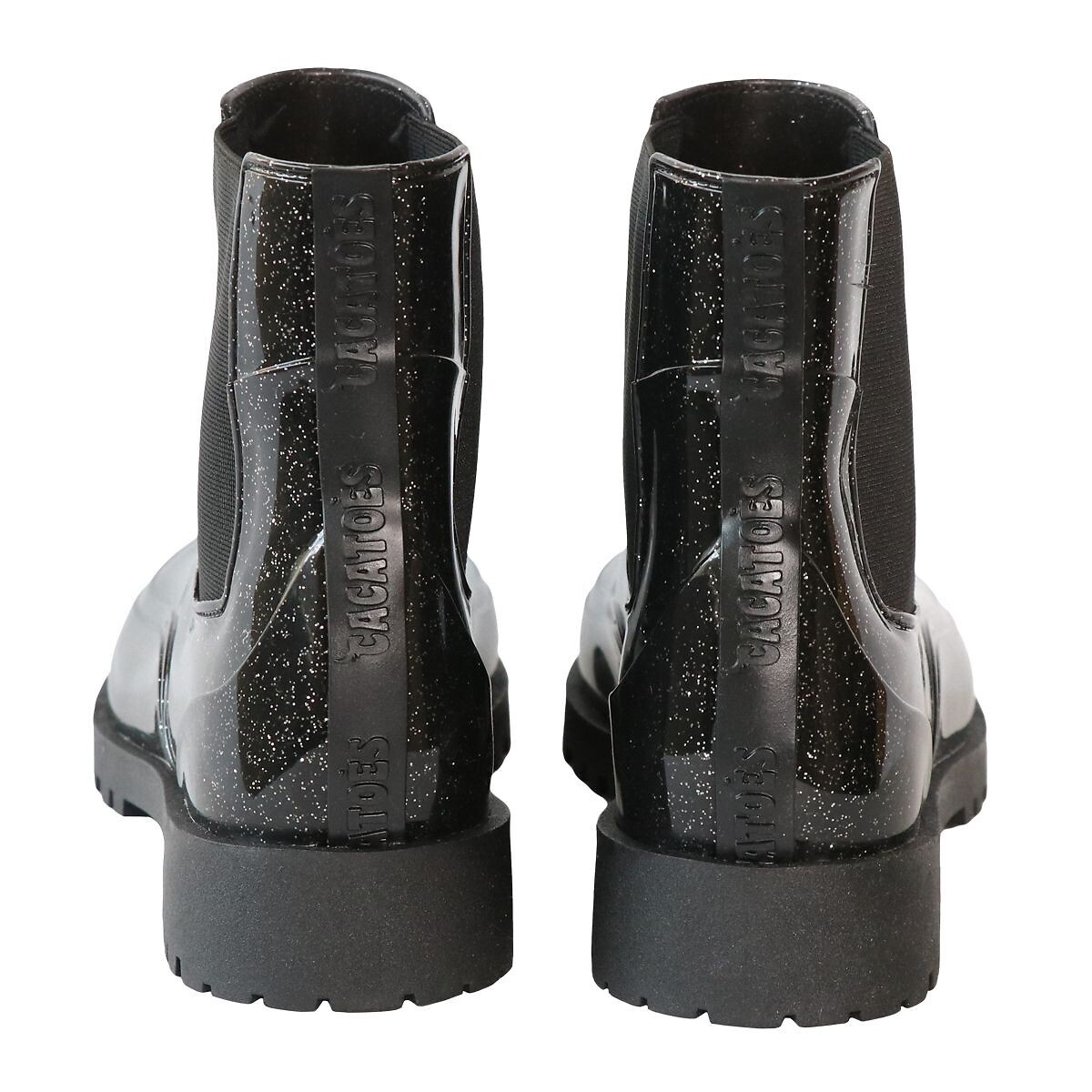 Doce Glitter Rain Boots shimmering black, CACATOES