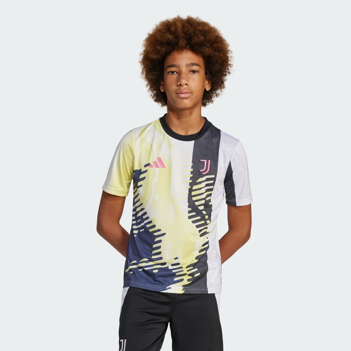 Maillot d'échauffement Juventus 24/25 Enfants pure sulfur / black / legend ink, adidas Performance