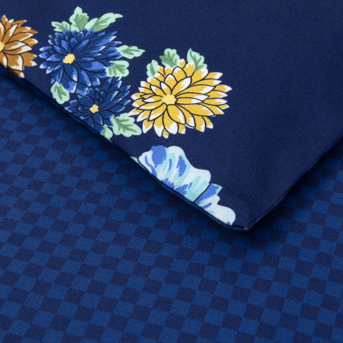 Housse de couette en satin, K DAHLIA multicolore, KENZO HOME