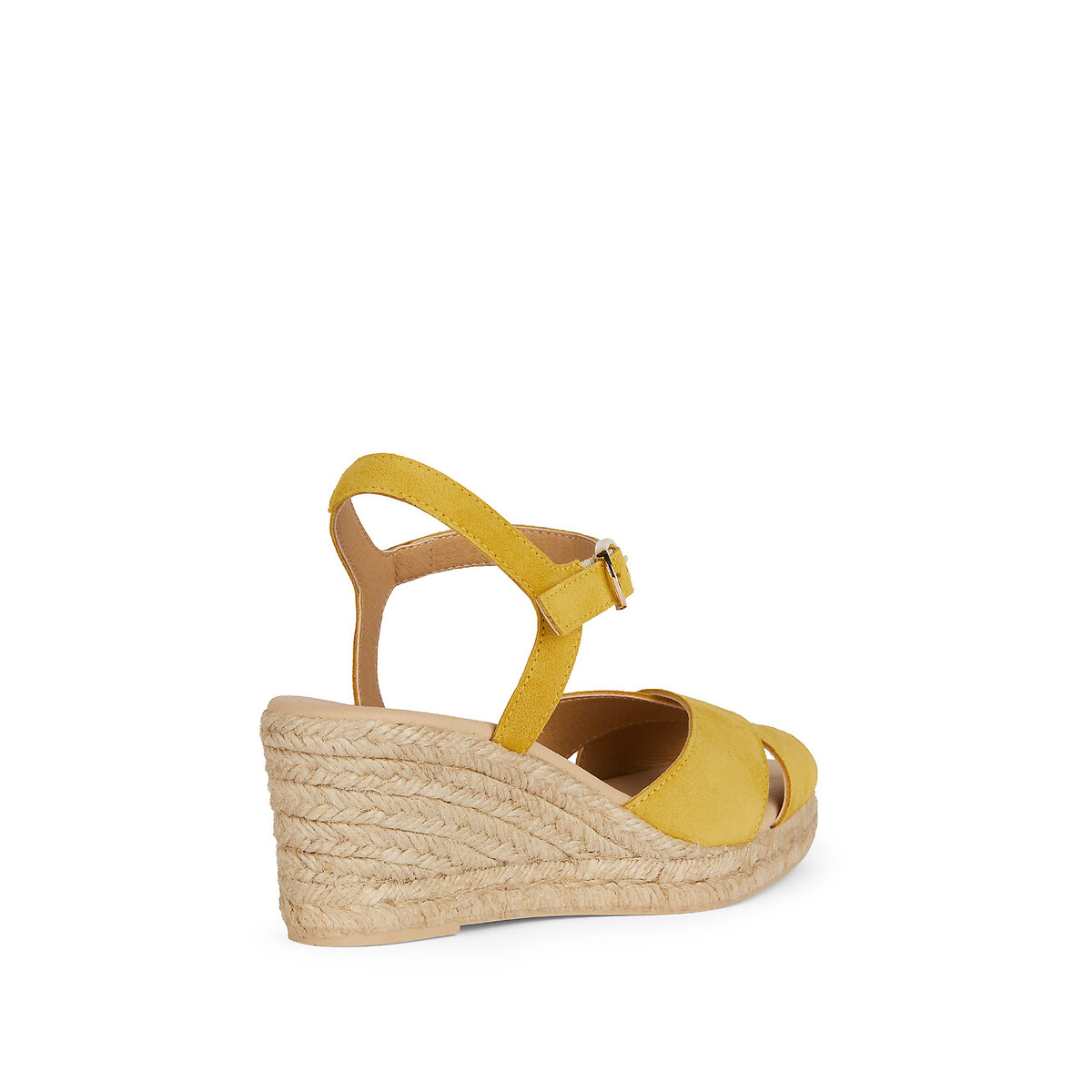 Espadrilles compensées Gelsa jaune, GEOX