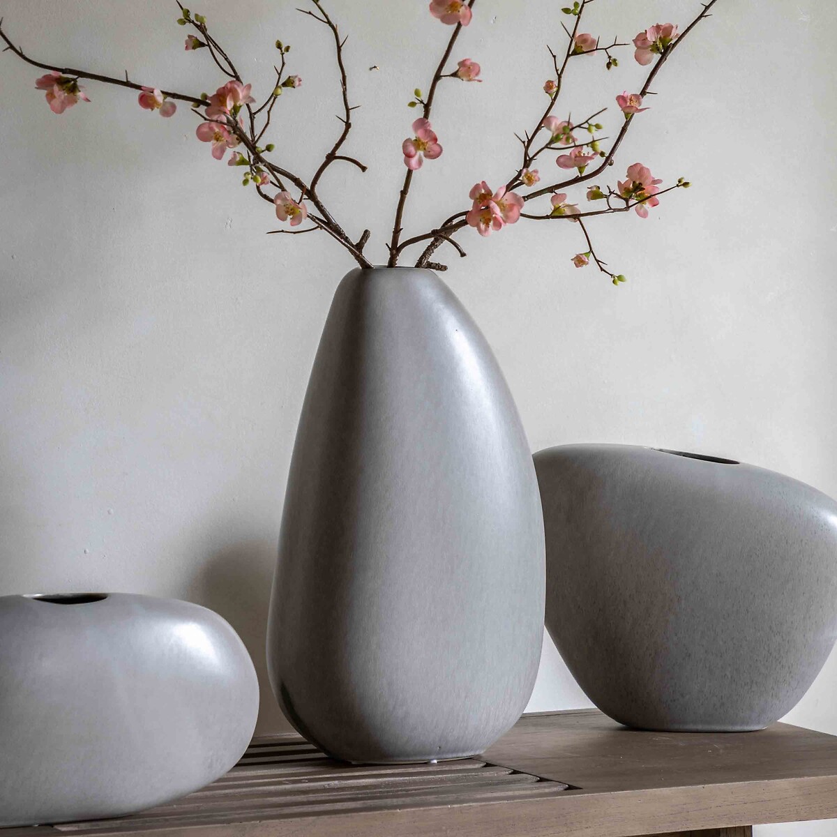 44cm Pebble Vase grey, ÉDITÉ