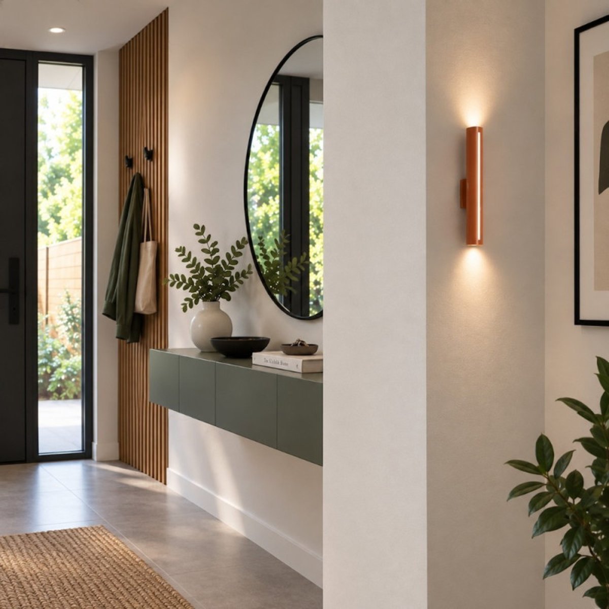 Applique murale LED 8W Dorica métal orange orange, MILLUMINE