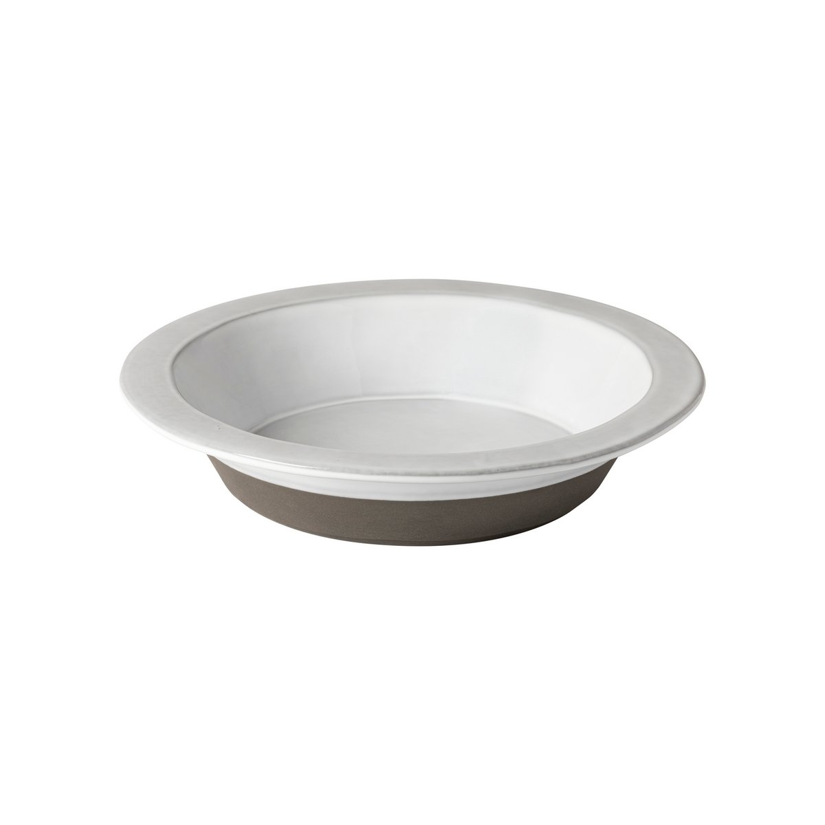 Assiette creuse/à pâtes en eco grès, PLANO blanc, COSTA NOVA