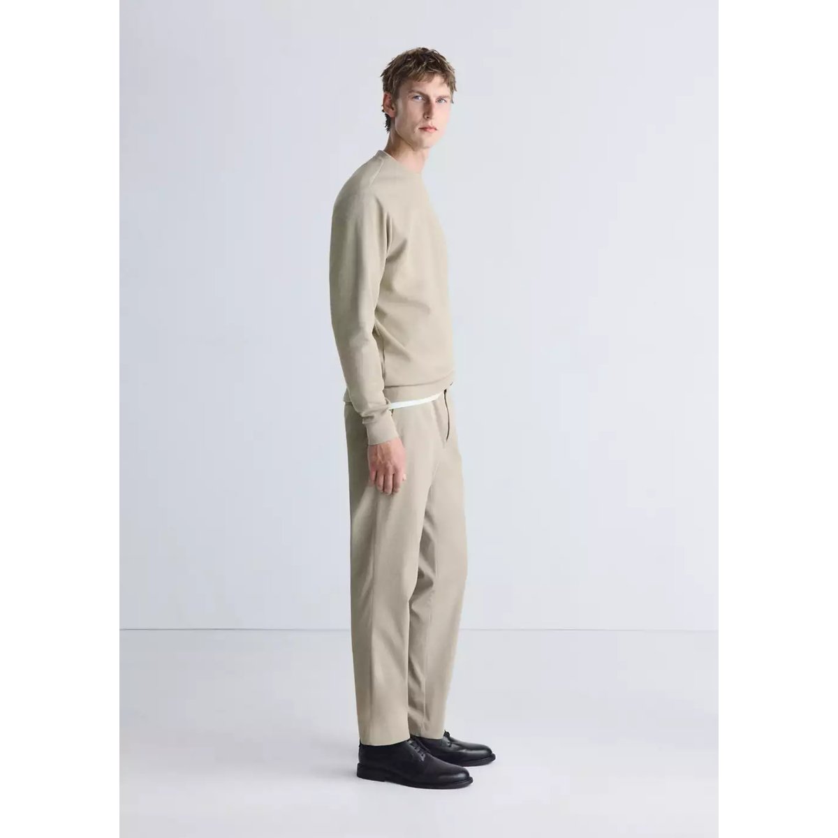 Pantalon regular fit Thermolite® beige, MANGO MAN