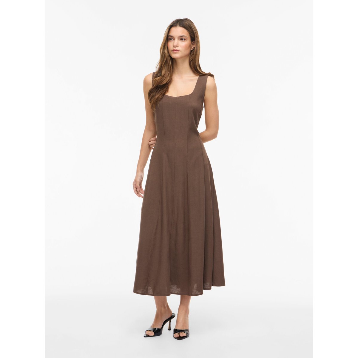 Robe Mi-Longue slate black, VILA