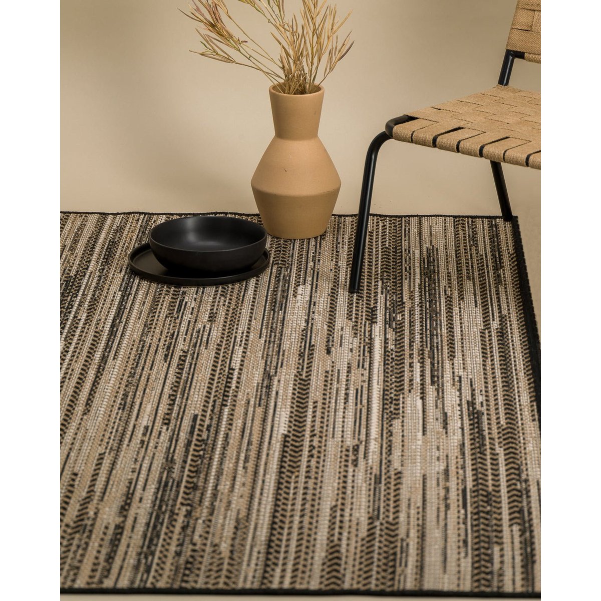 Tapis intérieur extérieur Sanza brun naturel, AFK LIVING