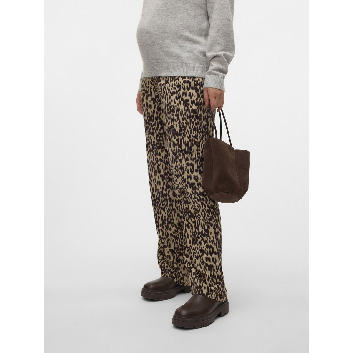 Pantalon À Jambe Large chocolate torte, MAMA LICIOUS