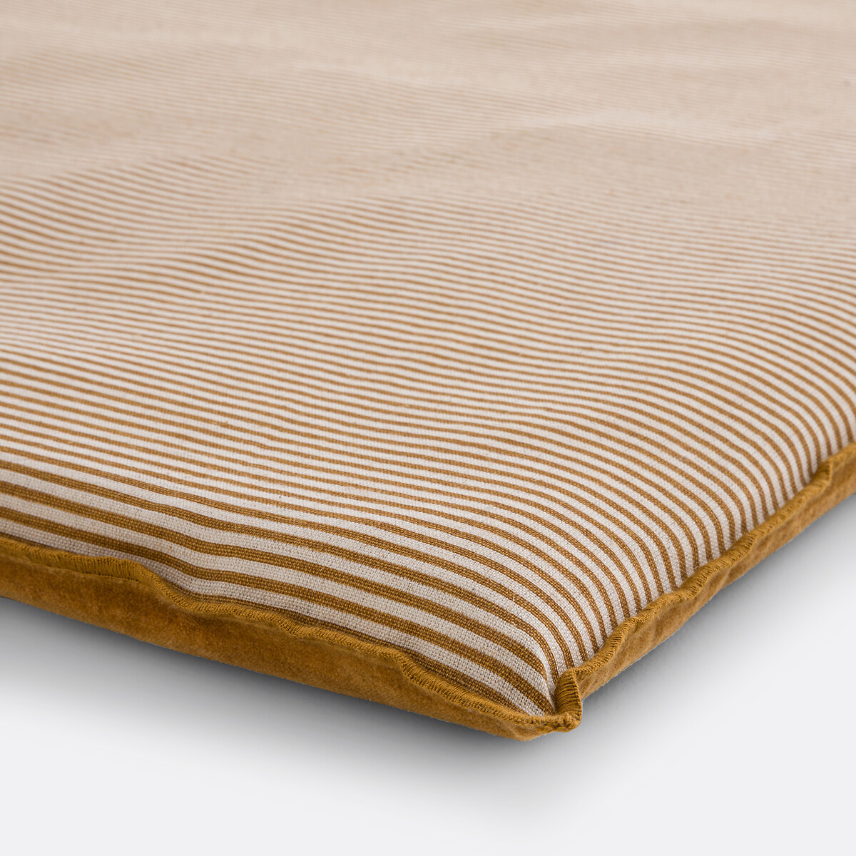 Colchão de assento, algodão/linho, Orella natural/bronze, LA REDOUTE INTERIEURS
