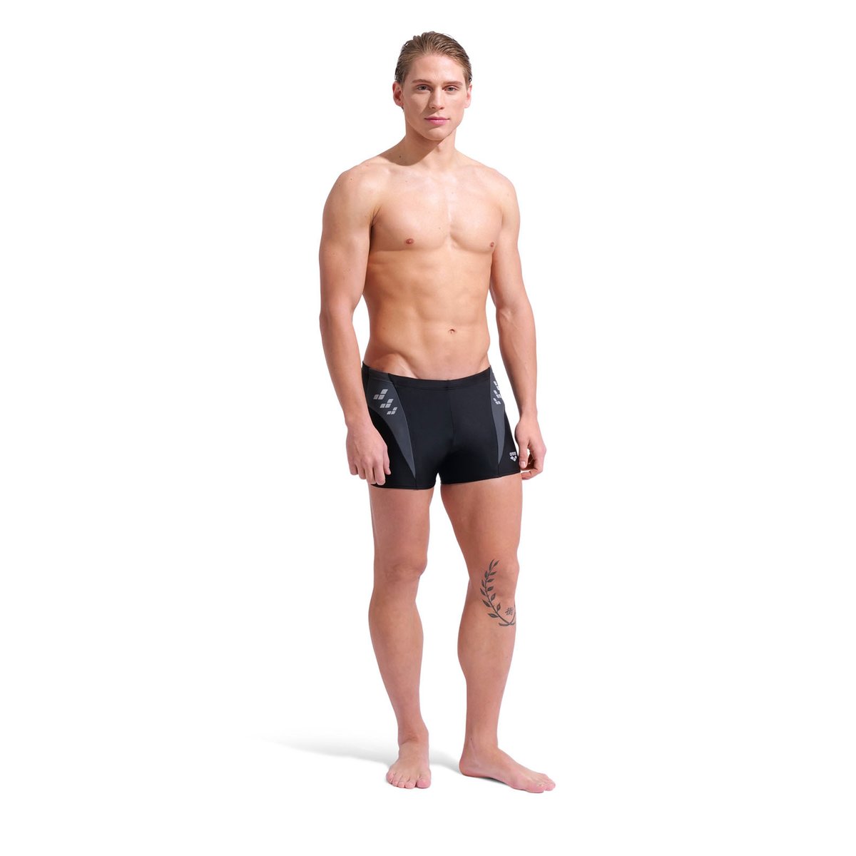 arena Feel short de bain homme Steplogo black-asphalt, ARENA