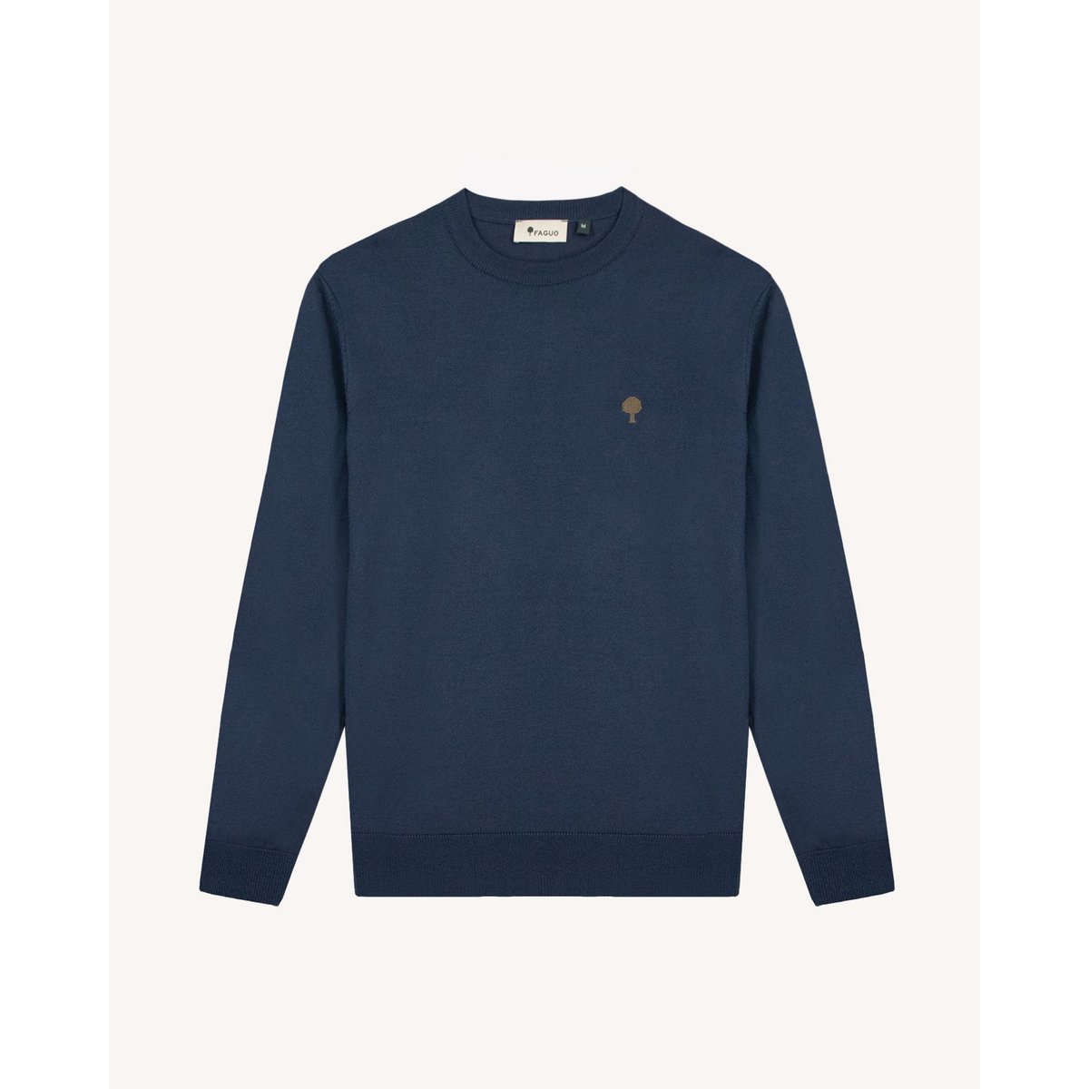 Pull en maille bleu marine, FAGUO