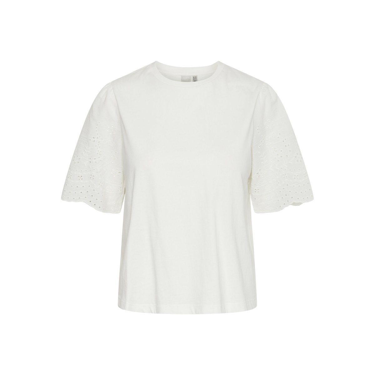 T-Shirt star white, YAS