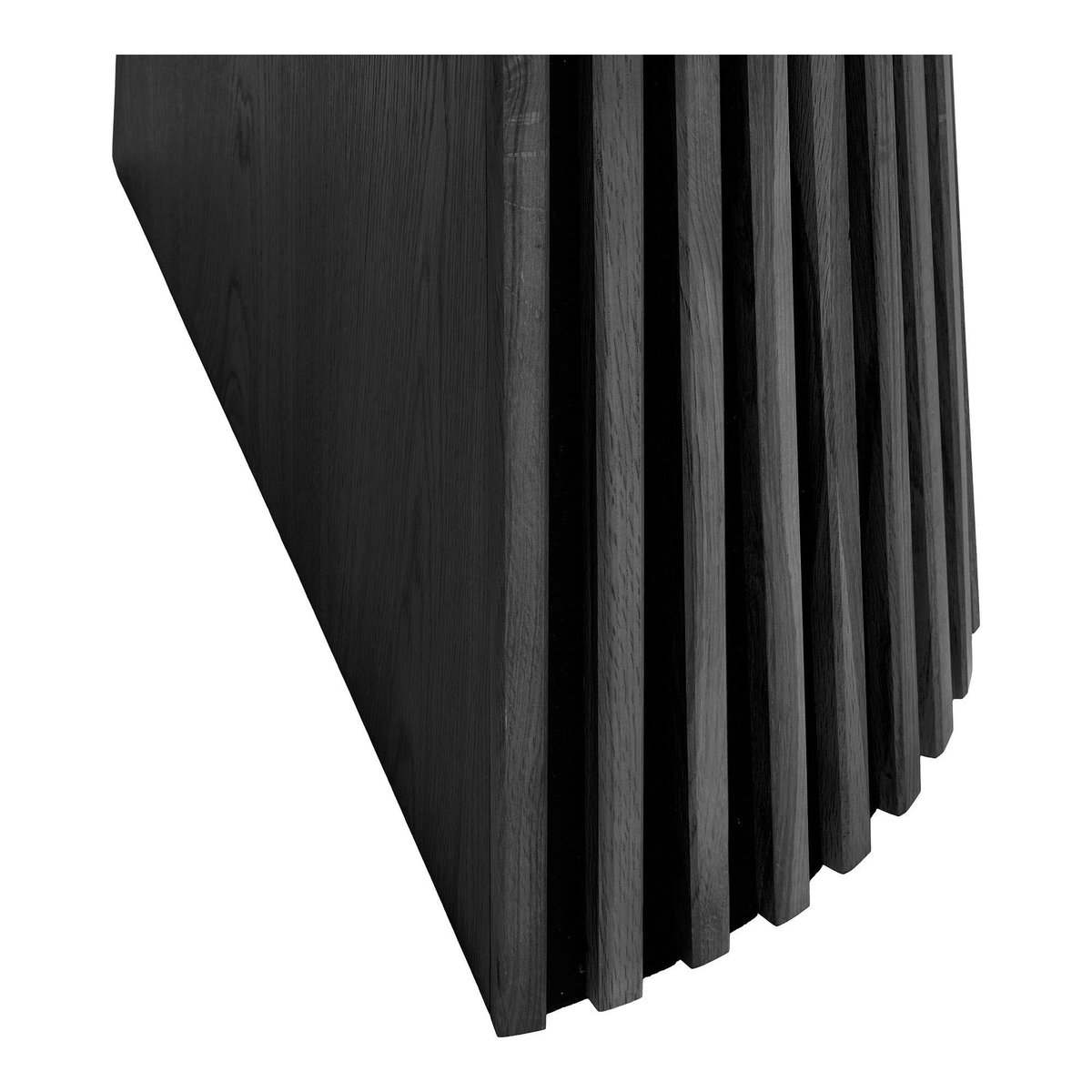 Table ronde extensible avec pied baguette AMSTERDAM chêne noir (10 places), PIER IMPORT