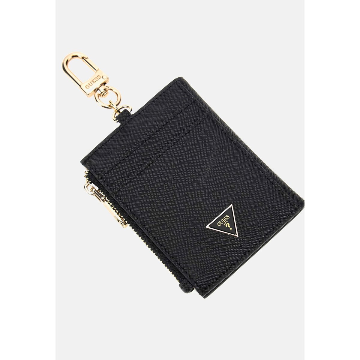 Porte-Clés Saffiano noir, GUESS