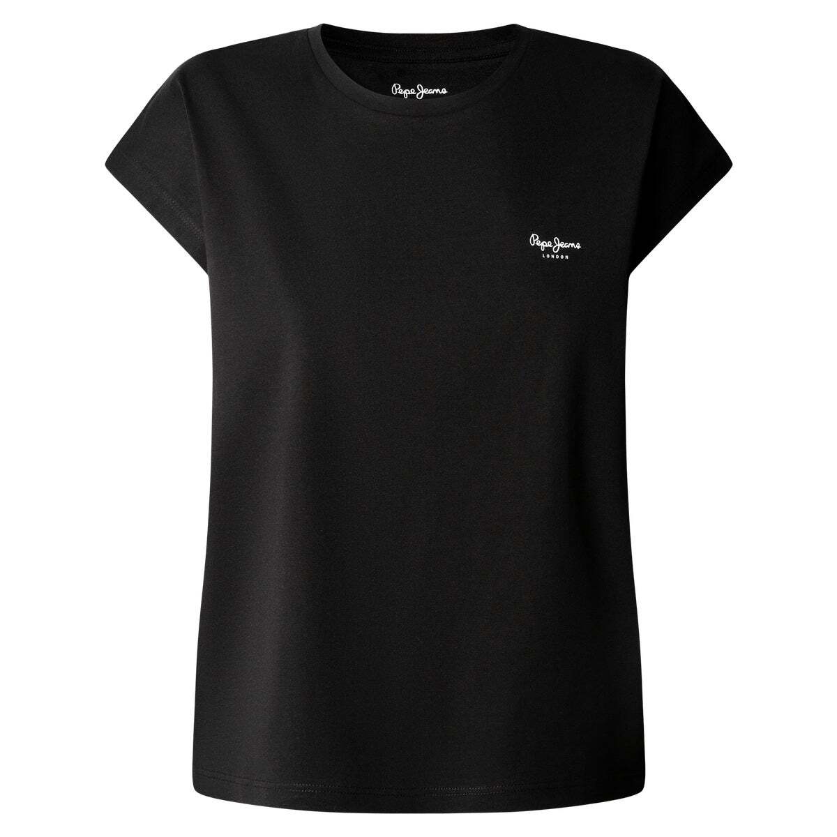 T-shirt manches courtes logoté noir, PEPE JEANS