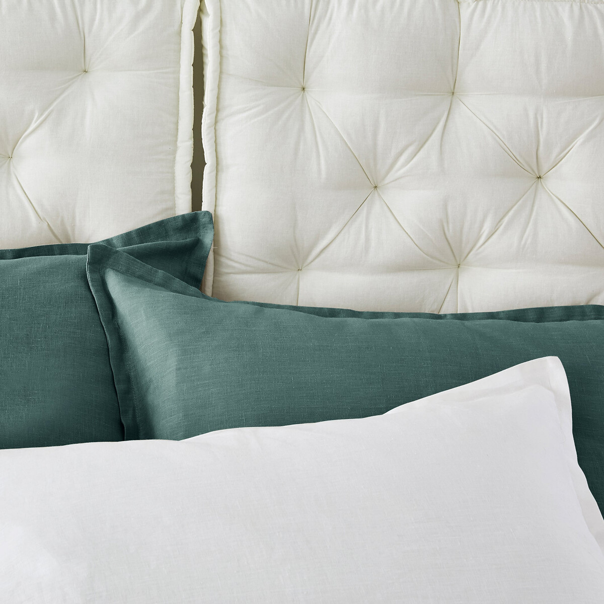 Tête de lit matelassée pur coton, Scenario blanc écru, LA REDOUTE INTERIEURS