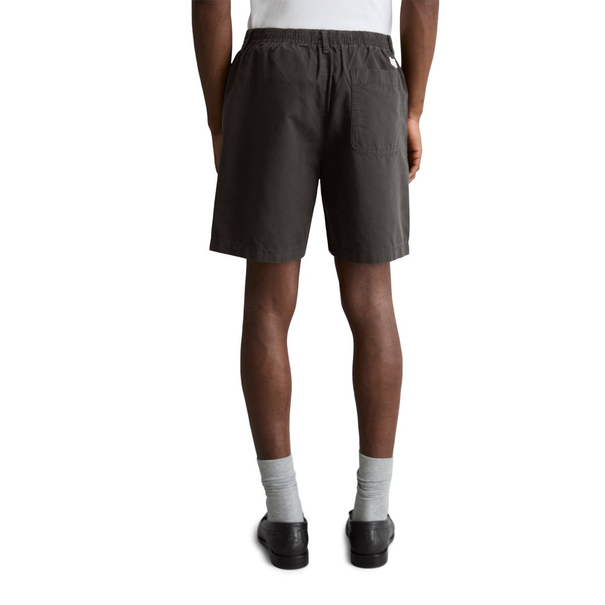 Short modèle Filip relaxed en coton bio et en lin gris foncé, MARC O’POLO DENIM