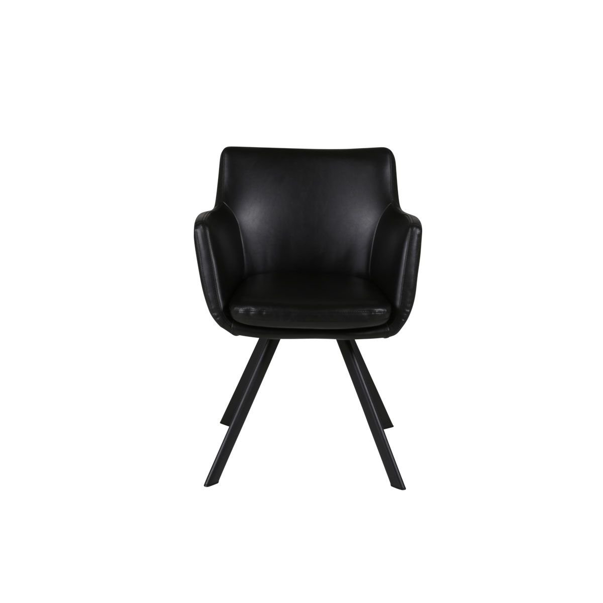 Fauteuil PU noir, ZAGO