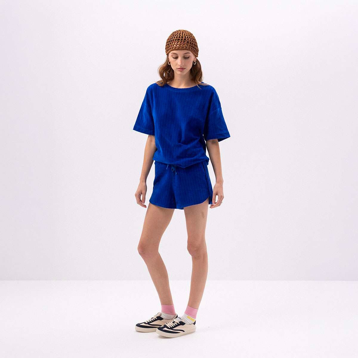 T-shirt en coton organique MARTIN saphir, BENSIMON