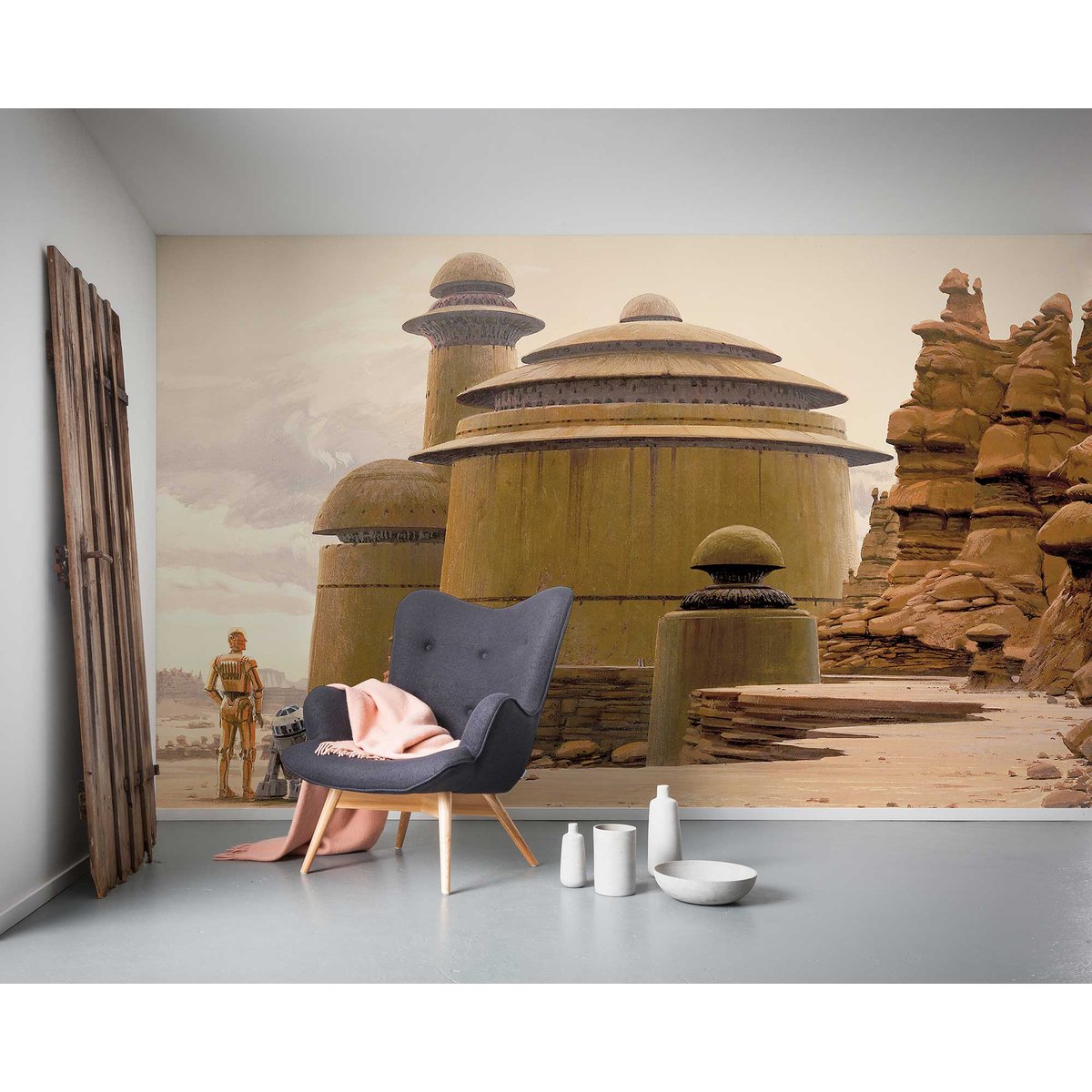 Papier peint Komar - Star Wars Classic RMQ Jabbas Palace - 500 x 250 cm beige, HEXOA