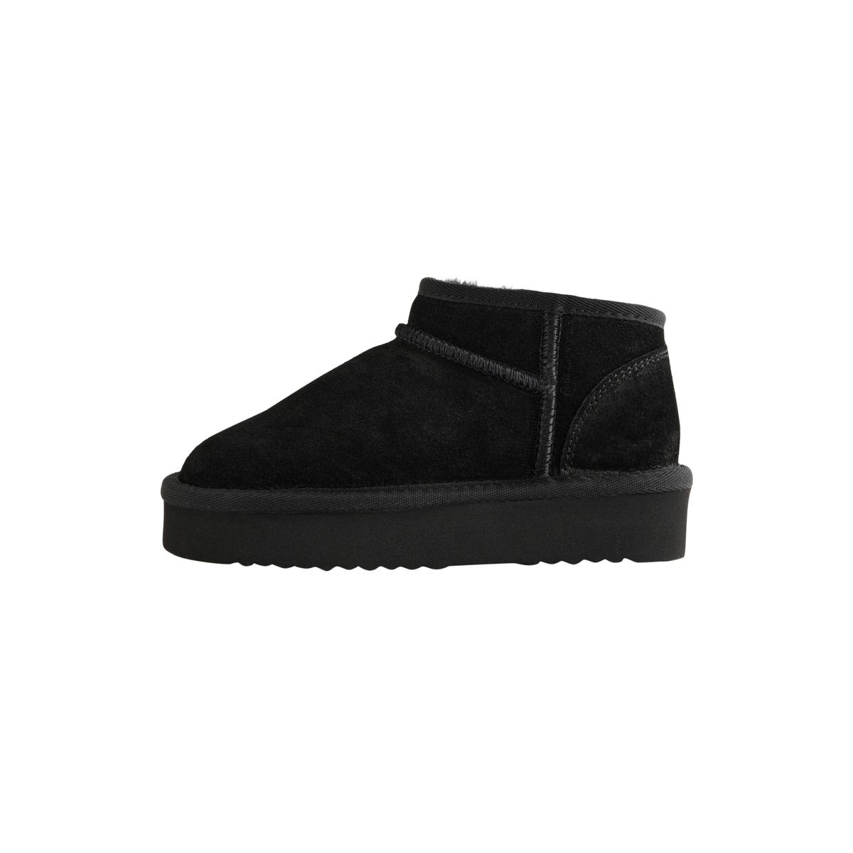 Bottines en daim à enfiler noir, NEXT