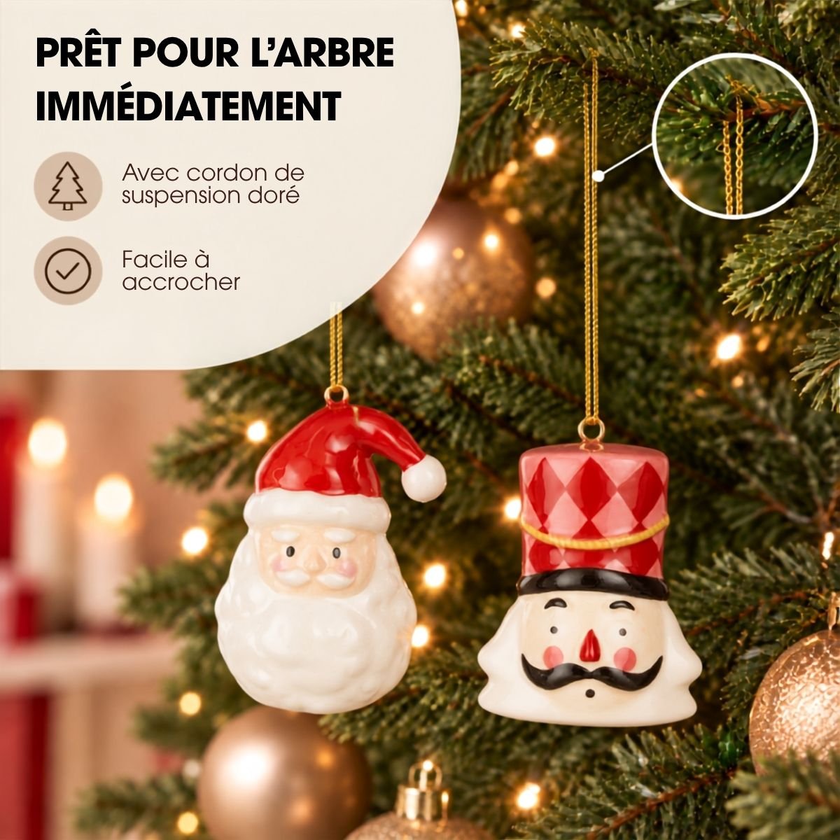 Boule de Noël blanc, MICA DECORATIONS