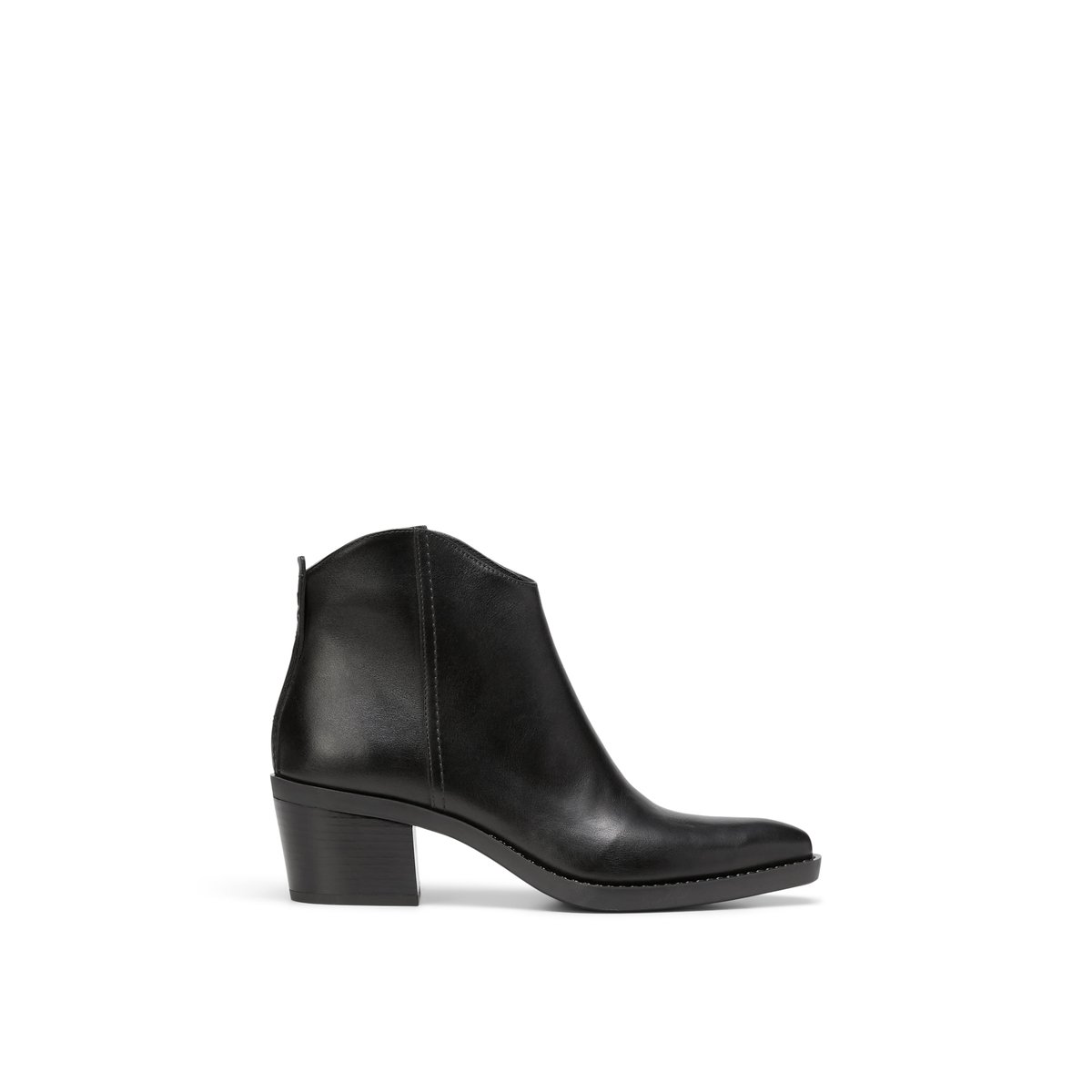 Bottines de style western avec zip intérieur noir, MARC O'POLO