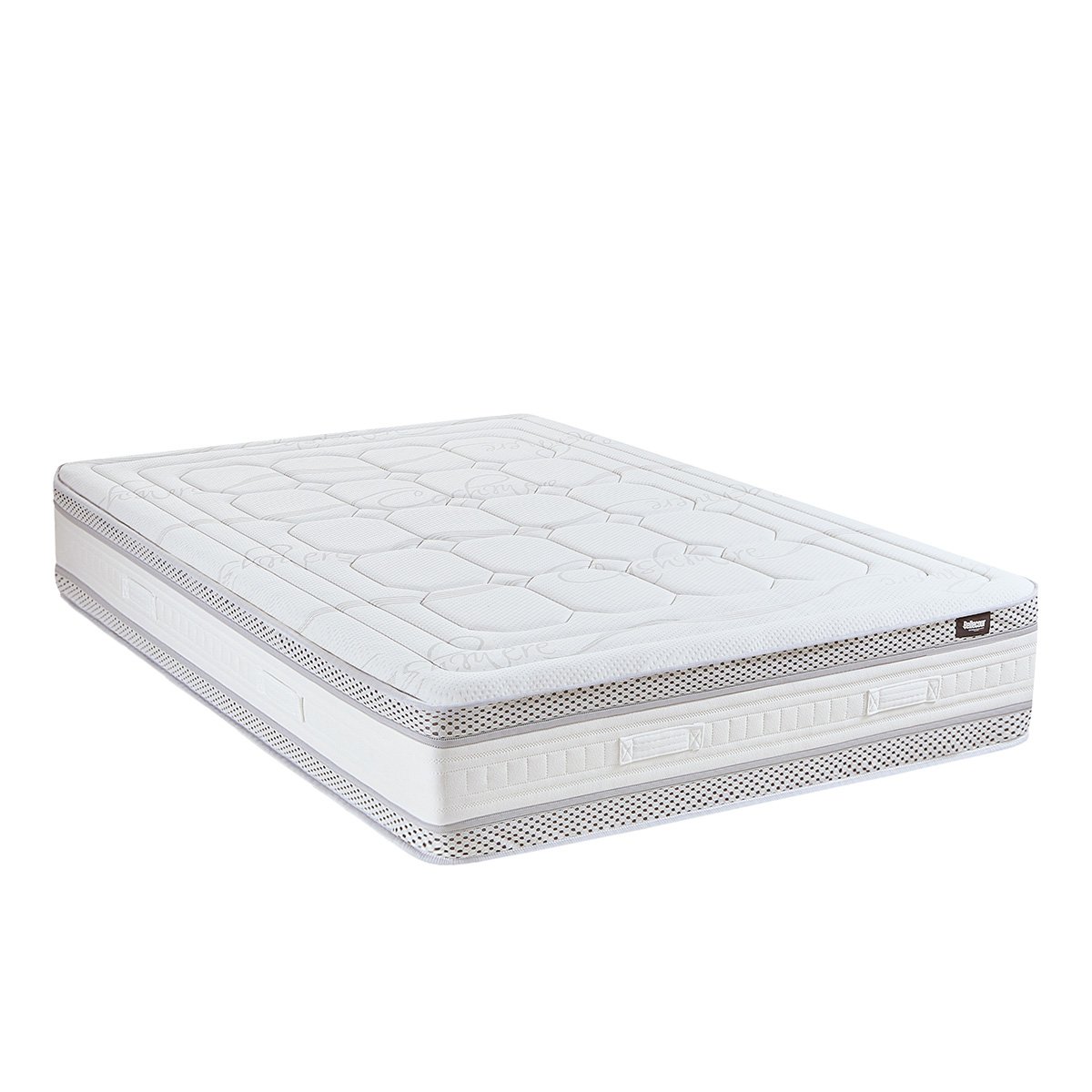 Matelas Ressorts ensachés 33 cm CHAMPS ÉLYSÉES blanc, BELLECOUR