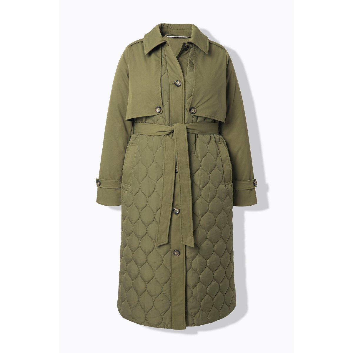 Trench-coat évasé palmiers verts, STUDIO UNTOLD