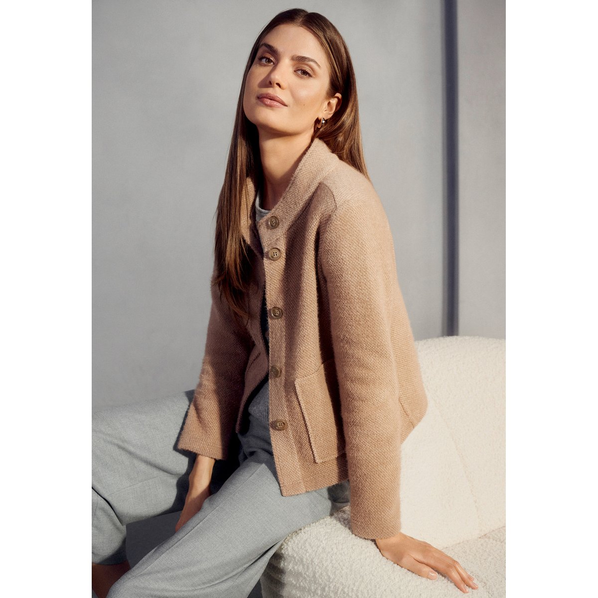 Veste blazer à boutons beige, BETTY BARCLAY