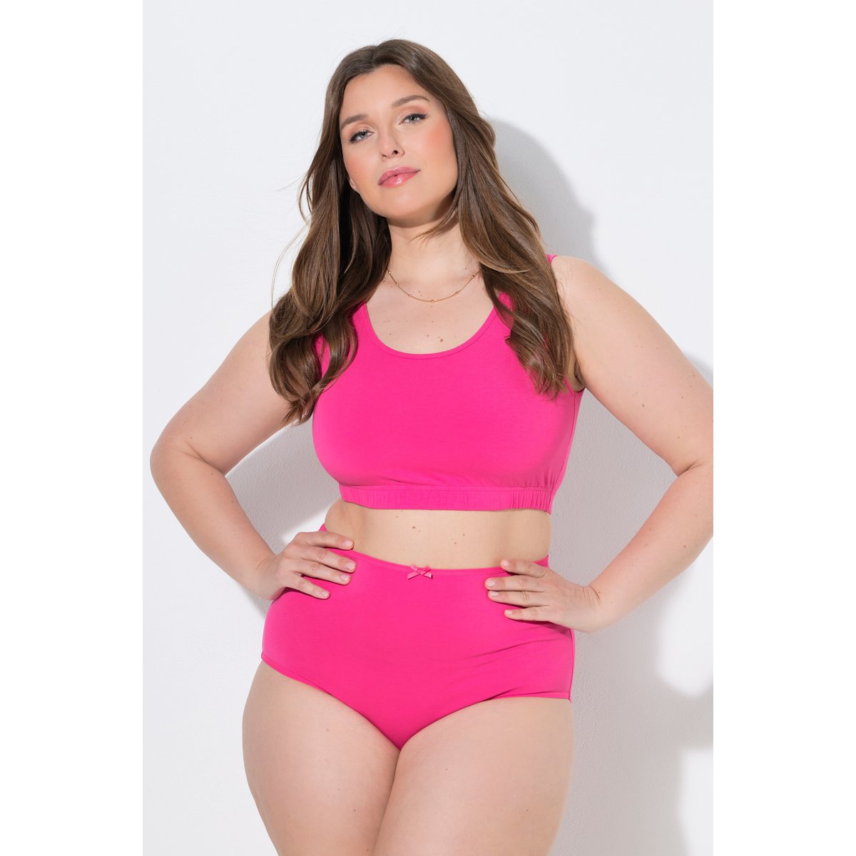 Lot de 5 culottes maxi, rayures / unies pétrole foncé, ULLA POPKEN