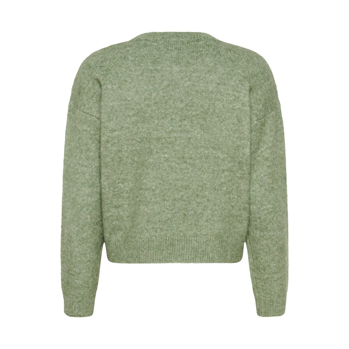 Pullover tricoté vert sea spray melange, KAFFE