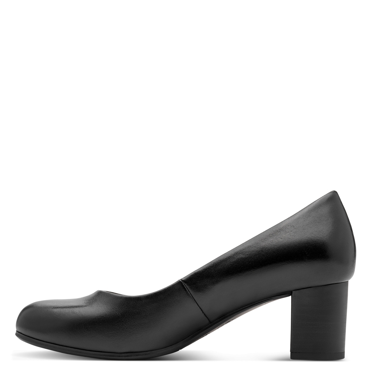 Escarpin en cuir noir nappa, TAMARIS