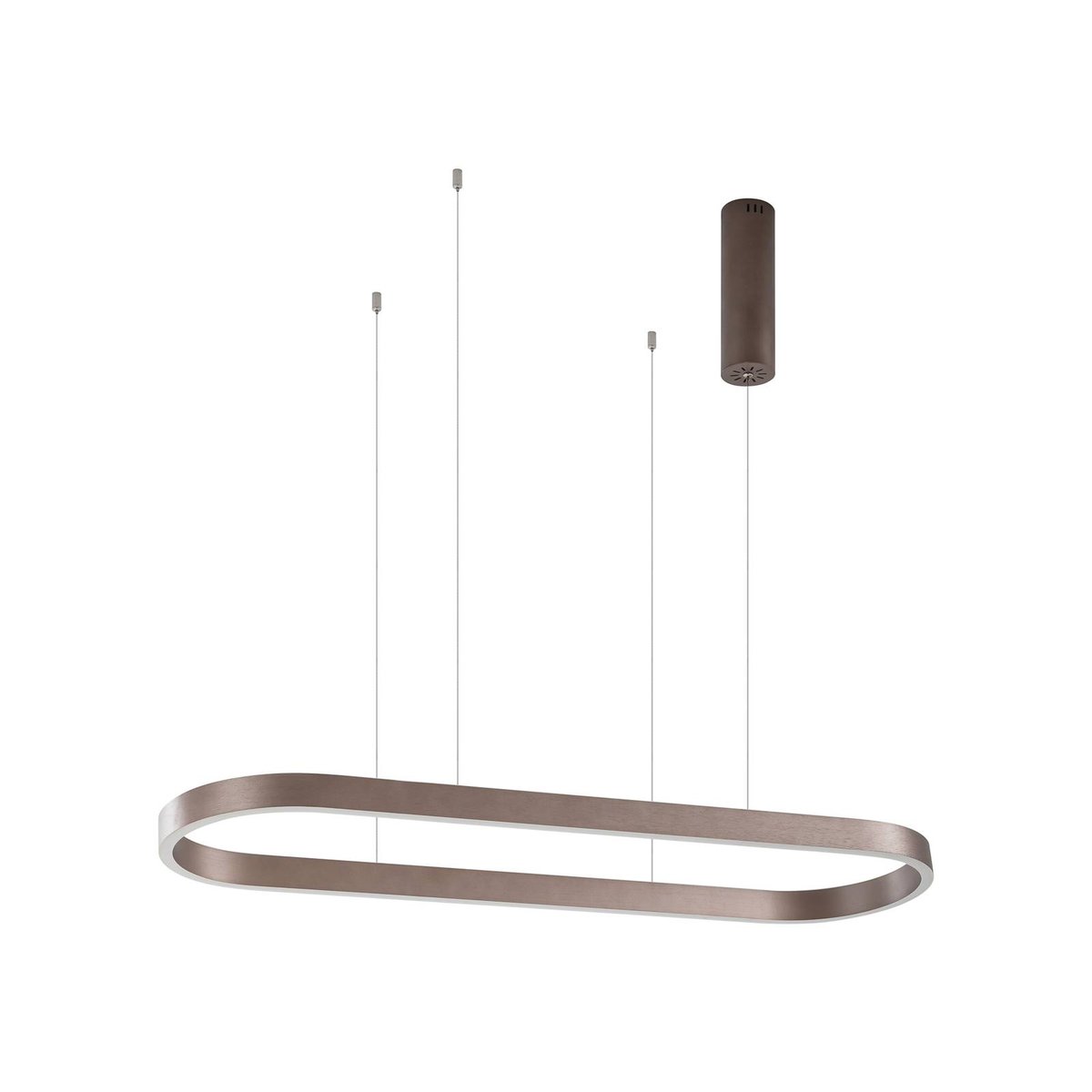 Suspension connectée en aluminium moderneLED café, LUCANDE