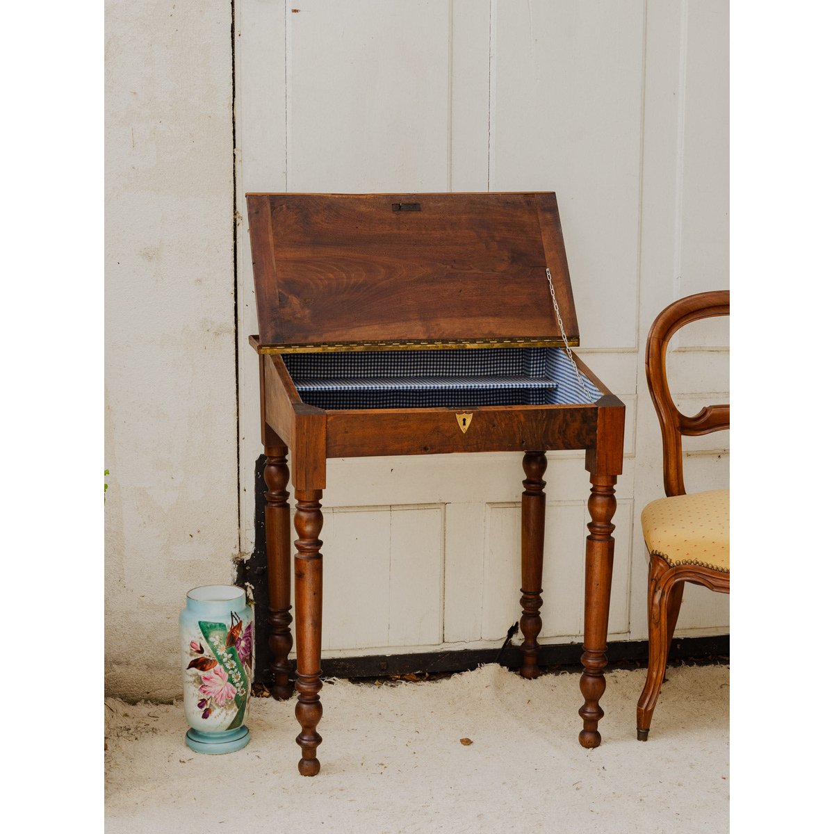 Secrétaire vintage en bois Honoré N°186 - Bon état bois foncé, DEBONGOUT