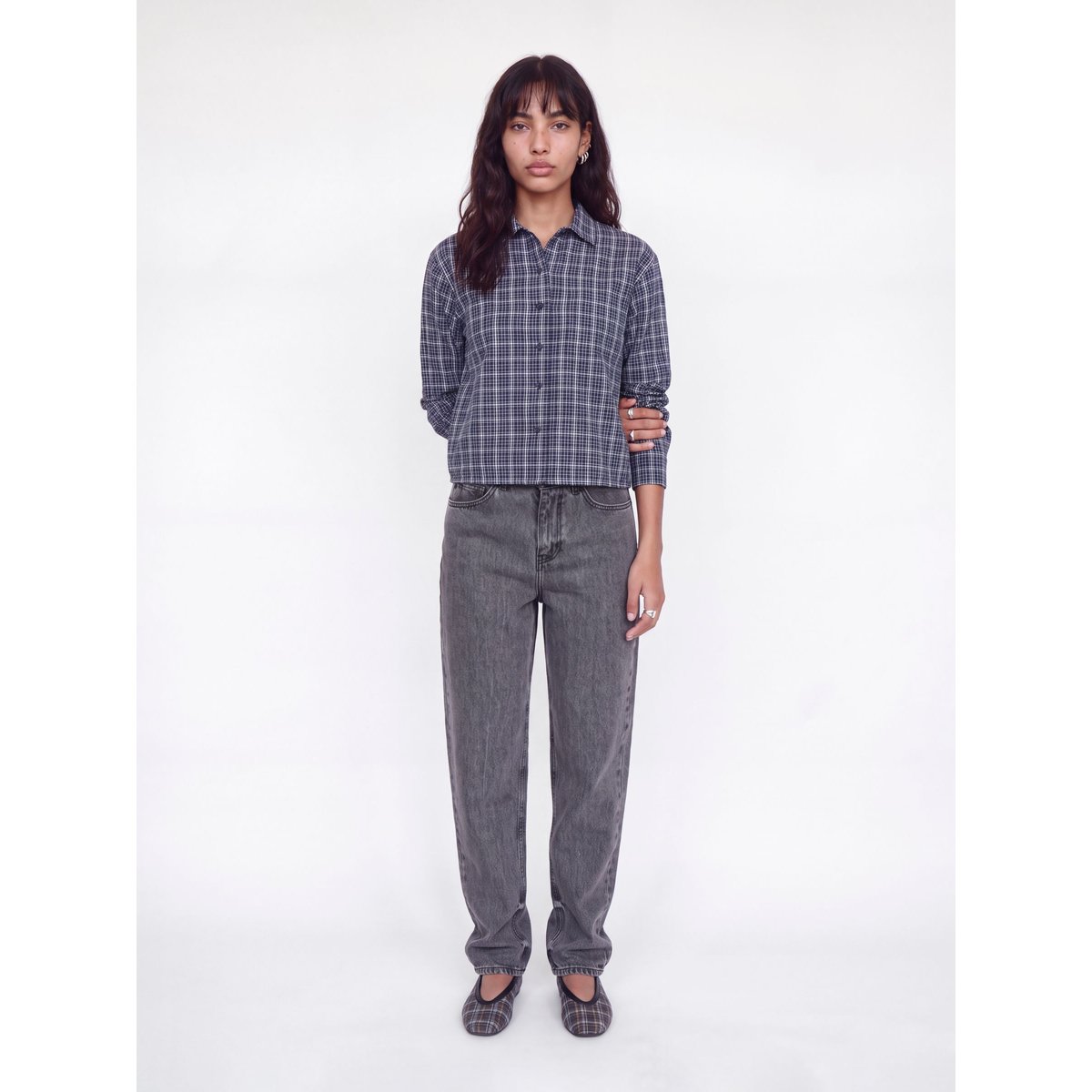 Jean Mom grey denim 1, JJXX