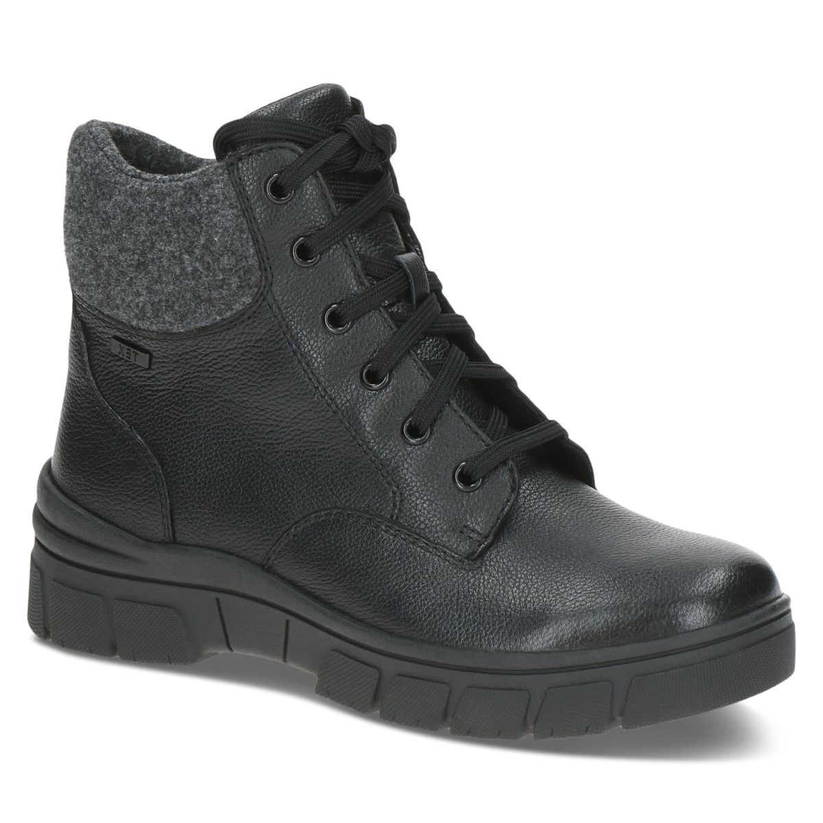 Bottine fourée noir nappa, CAPRICE