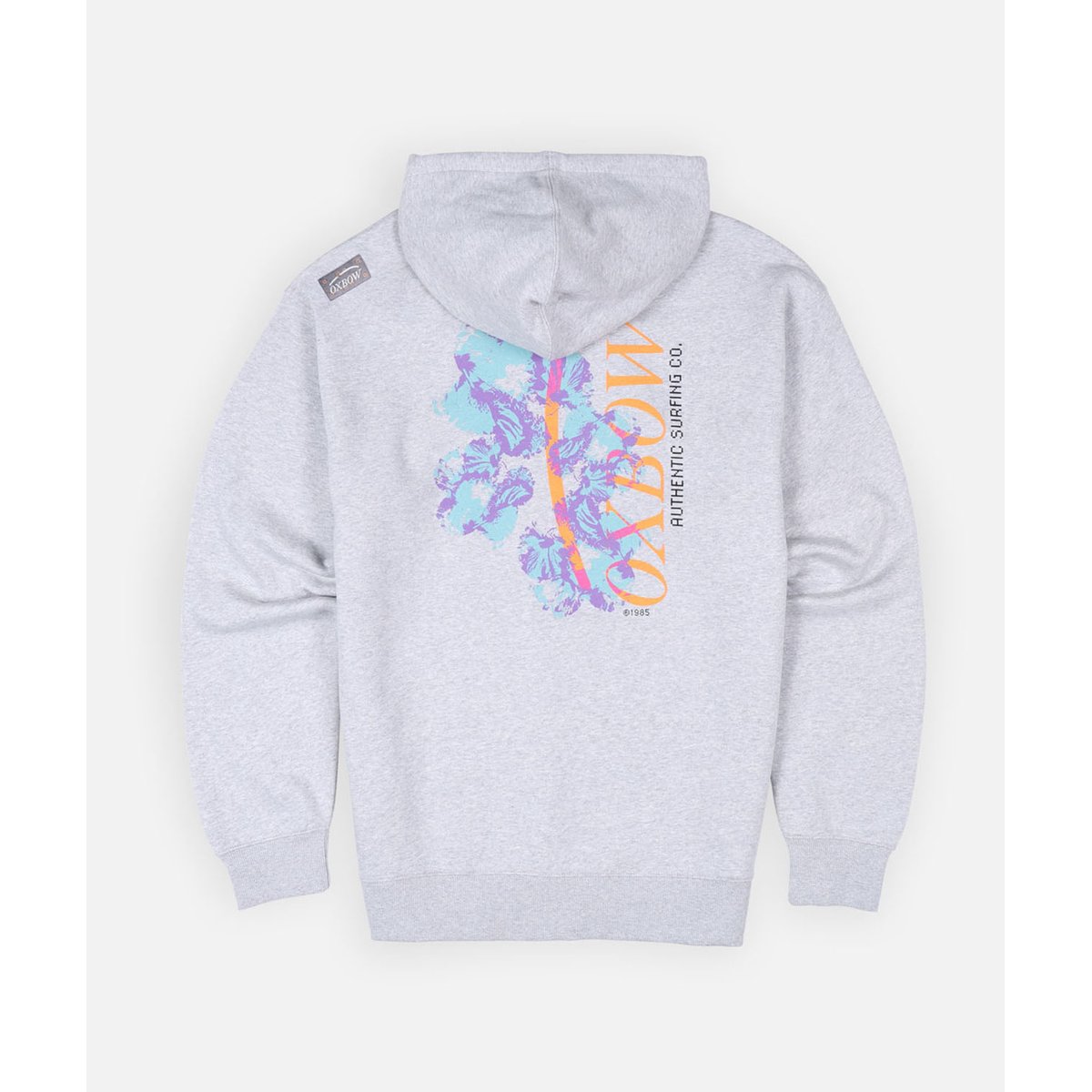 Sweat à capuche PIXELATE grey heather, OXBOW