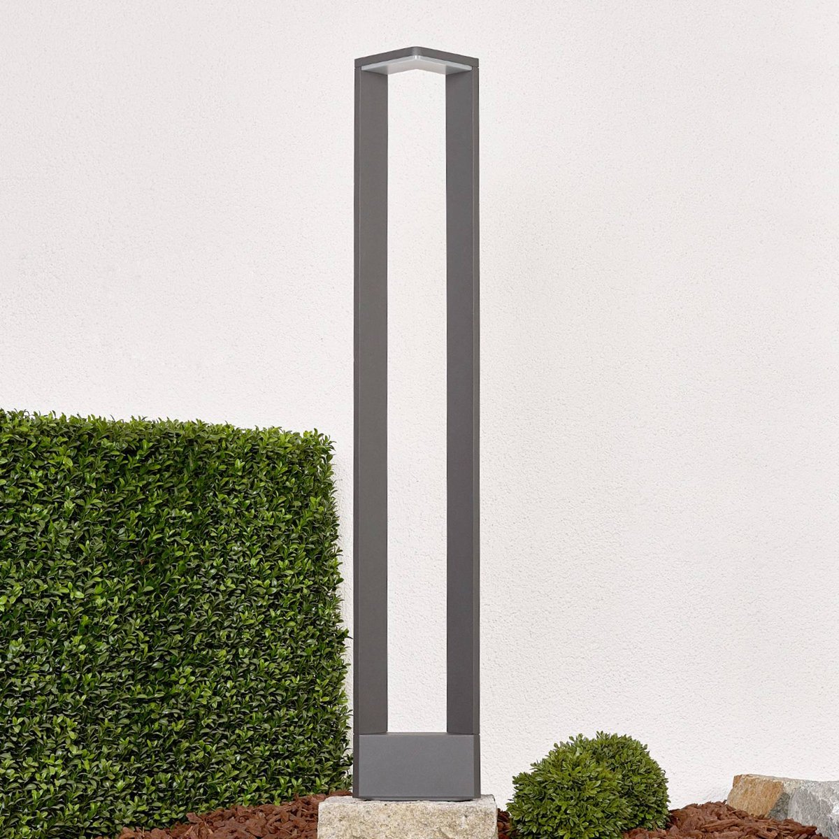 Luminaire extérieur en aluminium moderneLED anthracite, blanc, LUCANDE