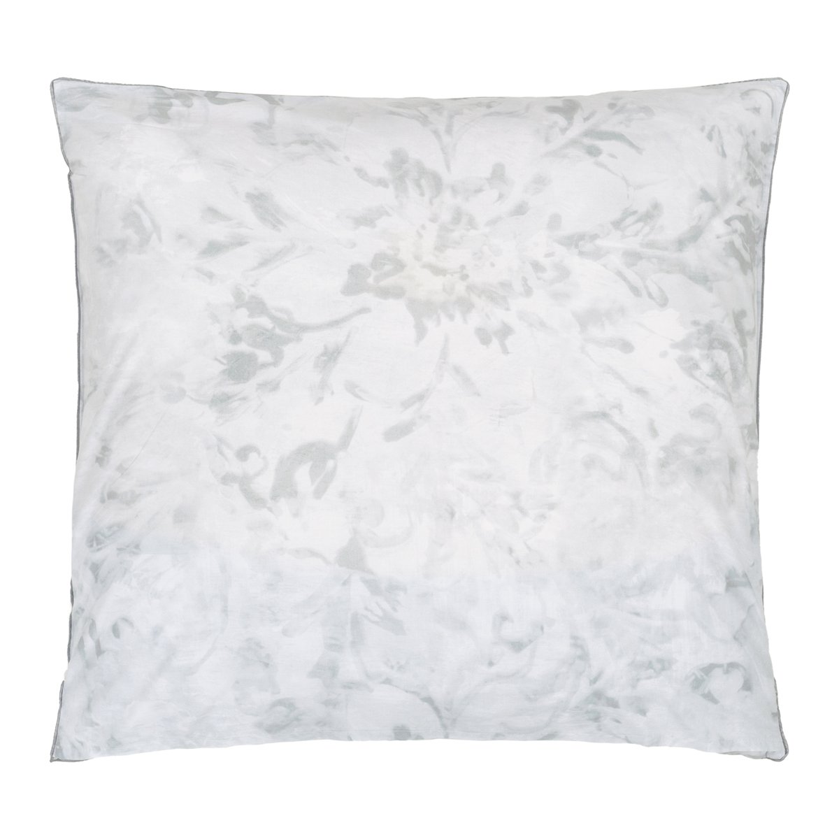 Taie d'oreiller imprimée en percale de coton, PAHARI TUBEROSE gris, DESIGNERS GUILD