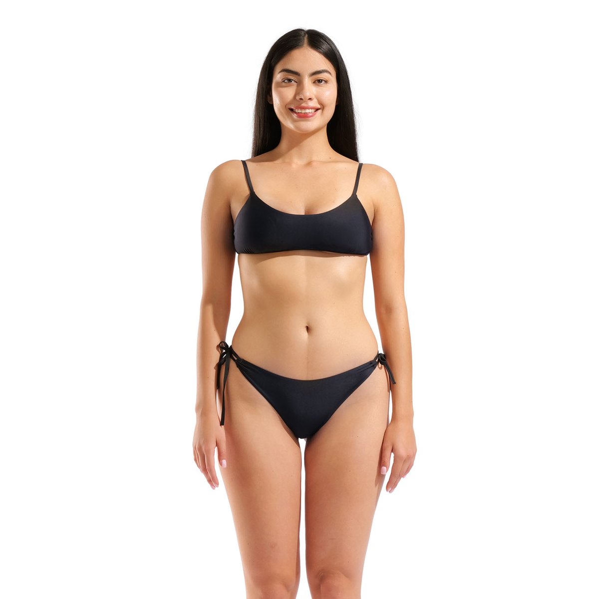 Maillot de bain 2 pièces bandeau pour femme arena Essentials black, ARENA