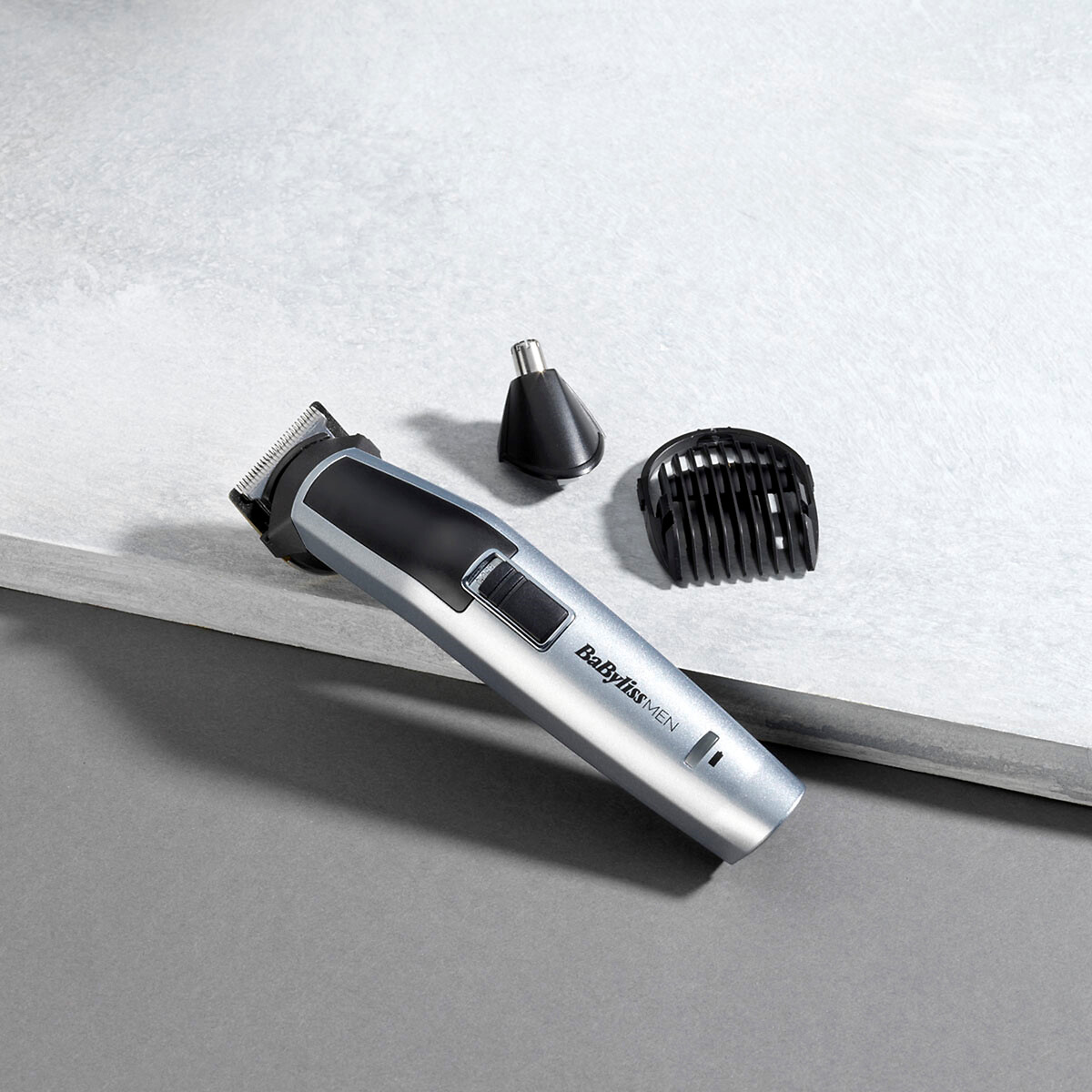 Tondeuse visage et corps 8 en 1 Titanium MT726E&nb gris, BABYLISS FOR MEN