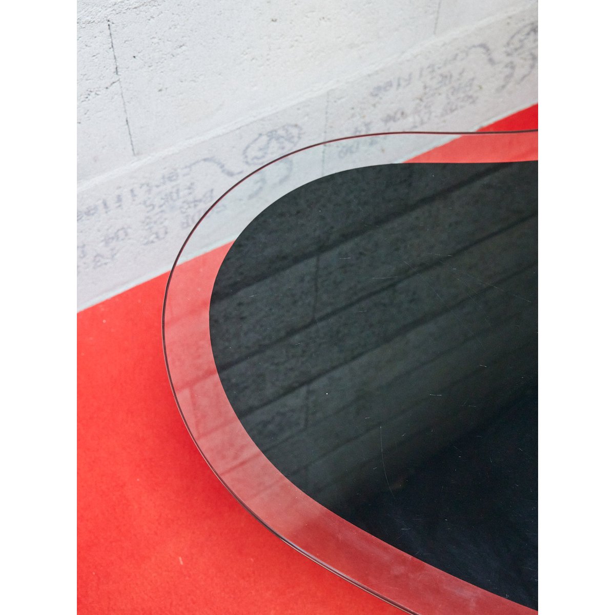 Table basse en verre Donna N°1022 - Bon état transparent, DEBONGOUT