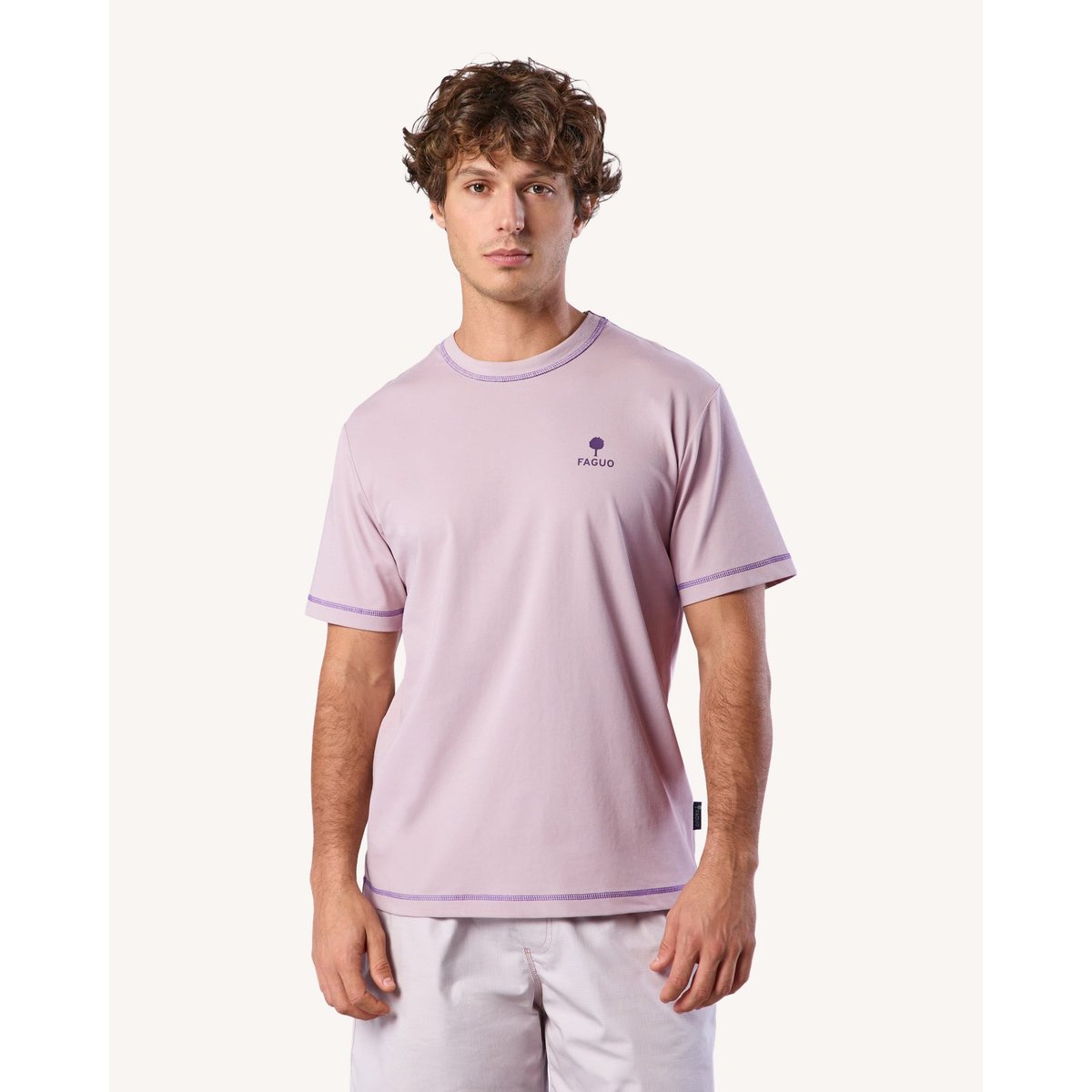 T-shirt LUGNY rose grisé, FAGUO