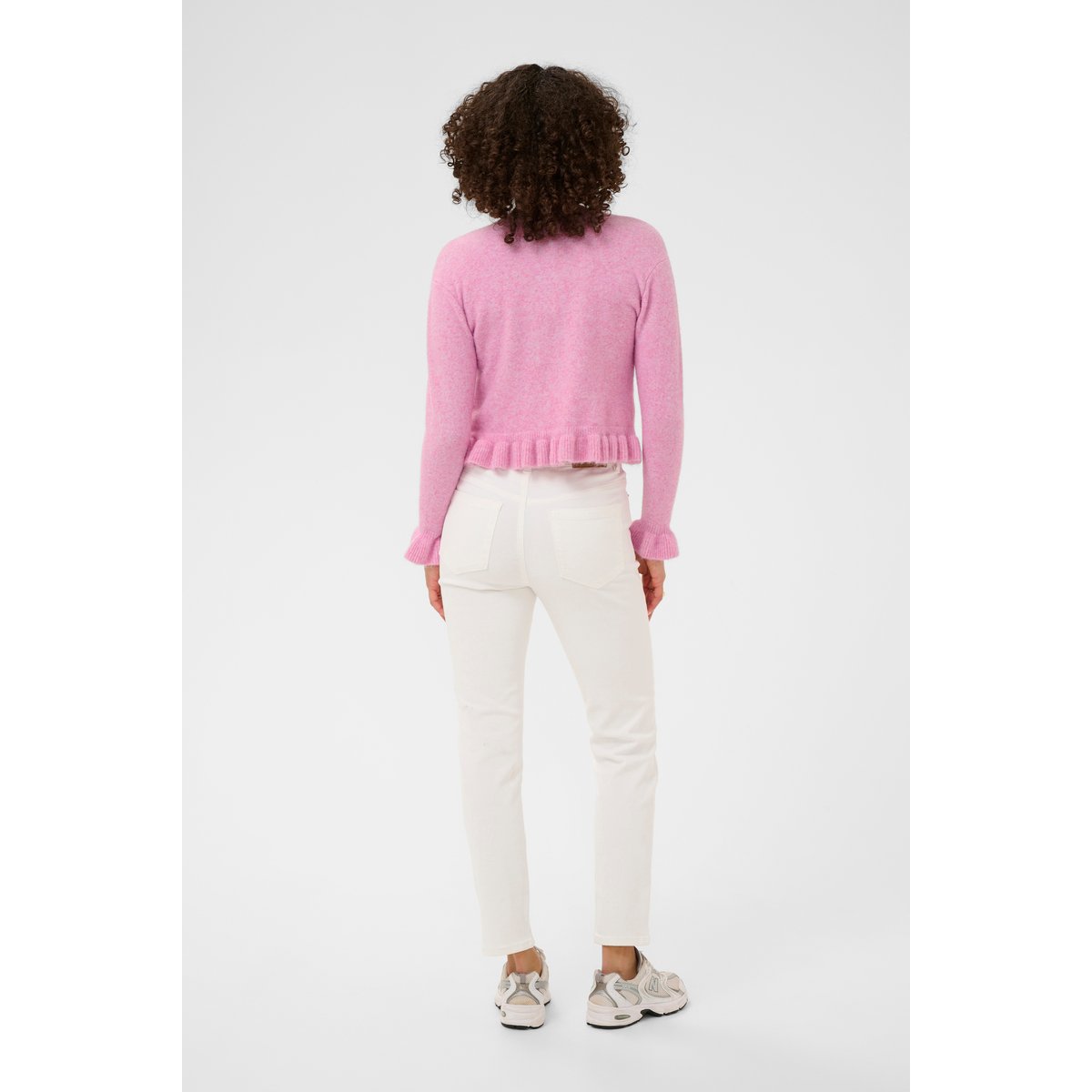 Cardigan à tricot rose pink frosting melange, KAFFE